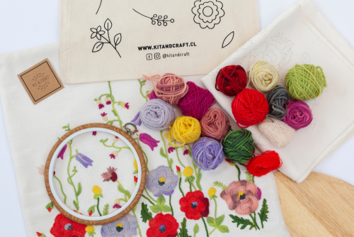 Piecera 2P Amapolas - Imagen 2