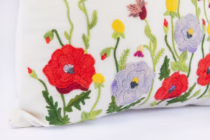 piecera king amapolas