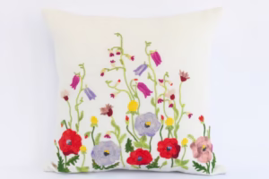 piecera king amapolas